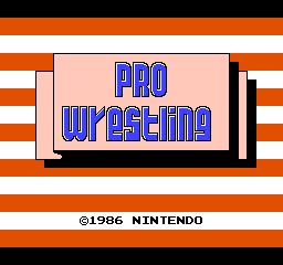 Pro Wrestling Title Screen